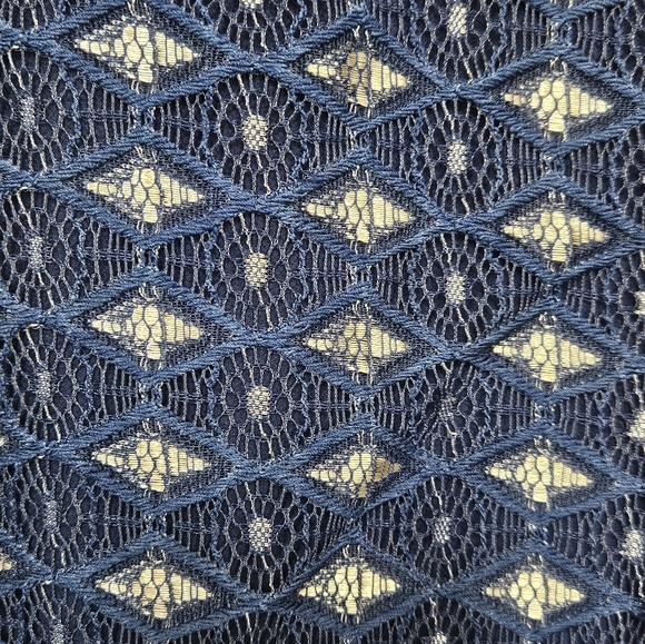 En Elle Mixed Media Tank Top Blouse Medium - Picture 7 of 8